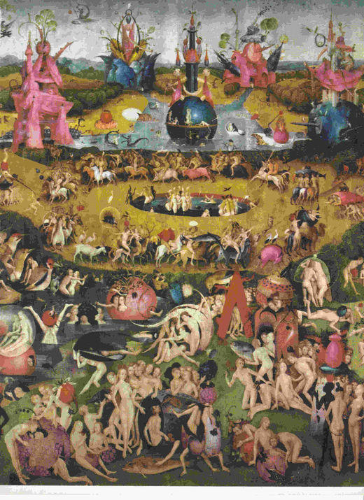 LAMINA 6668: Hyeronimus Bosch El jardin de las delicias