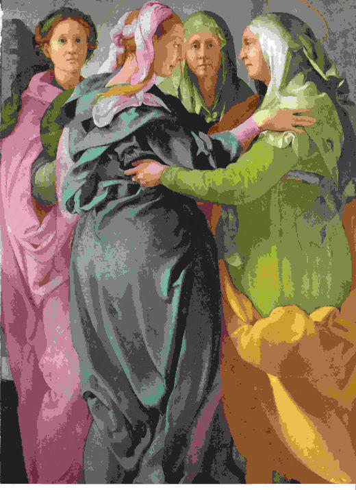 LAMINA 6675: Jacopo Pontormo Visitacion