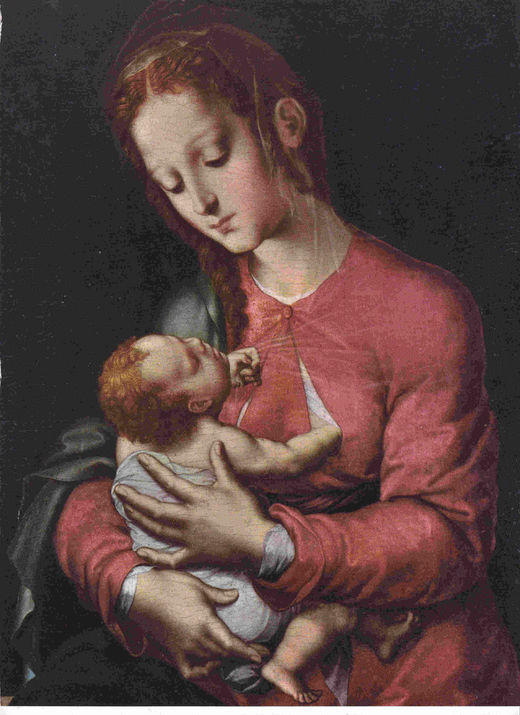 LAMINA 6679: Luis de Morales La Virgen y el Niño