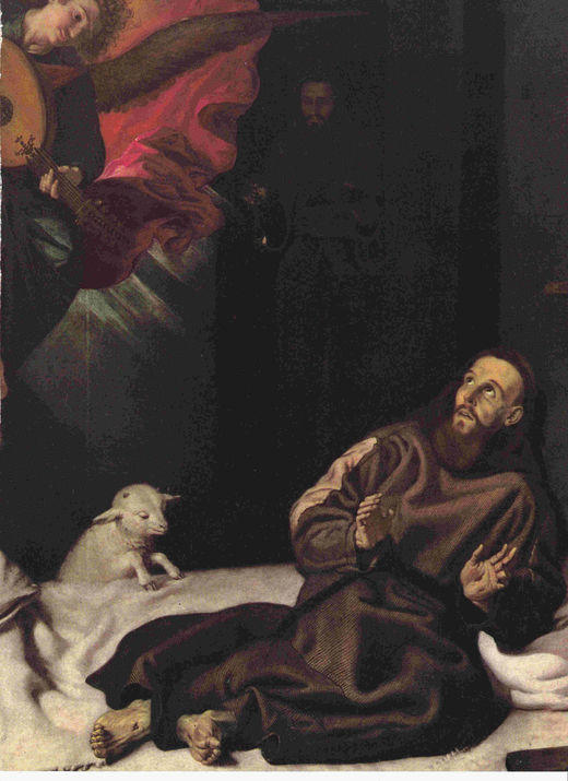 LAMINA 6681: Francisco Ribalta La  vision de San Francisco