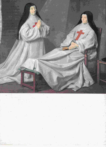 LAMINA 6688: Philippe de Champaigne La madre Catherine-Agnes Arnaud y sor Catherine de Sainte-Suzanne