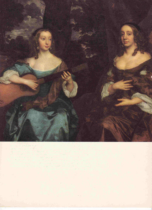 LAMINA 6692: Peter Lely Dos damas de la familia Lake