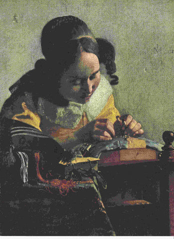 LAMINA 6697: Vermeer de Delft La encajera