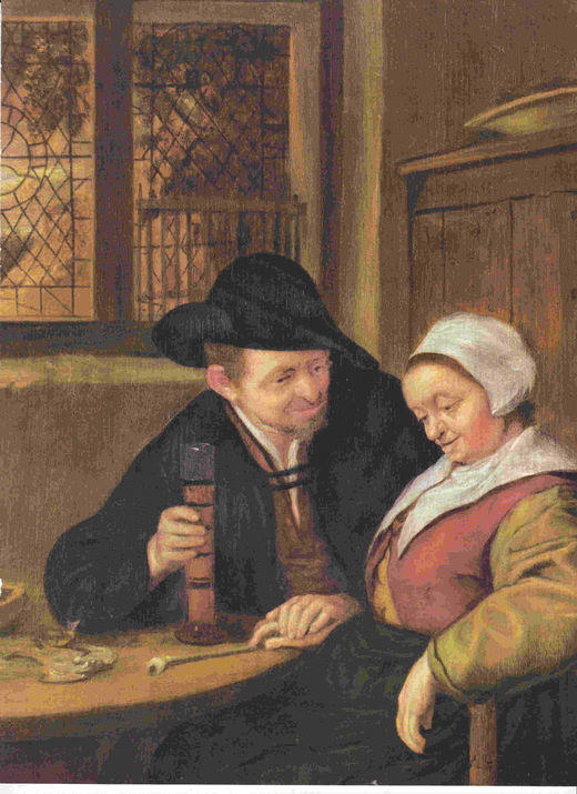 LAMINA 6700: Adriaen Van Ostade La tierna conversacion