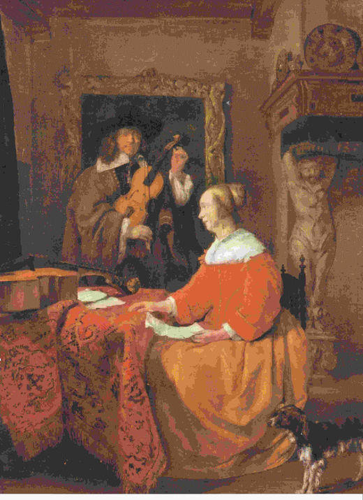 LAMINA 6701: Gabriel  Metsu Duo