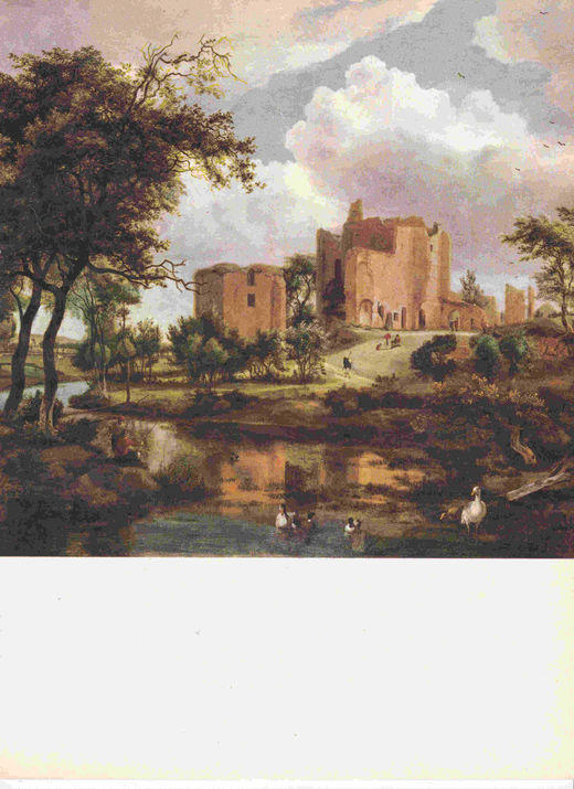 LAMINA 6704: Meindert Hobbema Ruinas del castillo de Brederode