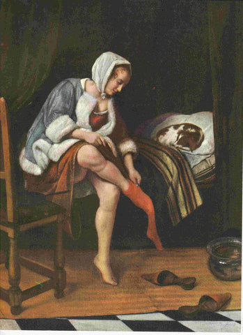 LAMINA 6706: Jan Steen Toilette de la mañana