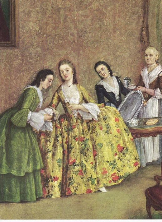 LAMINA 6709: Pietro Longhi La mañana de una dama veneciana