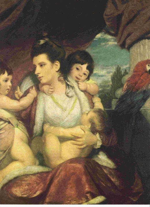 LAMINA 6715: Joshua Reynolds Lady Cockburn y sus hijos
