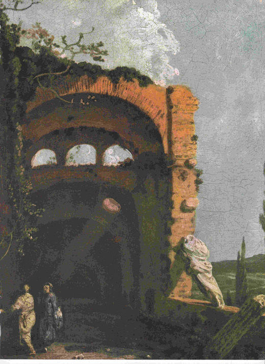 LAMINA 6723: Richard Wilson La casa de Mecenas en Tivoli
