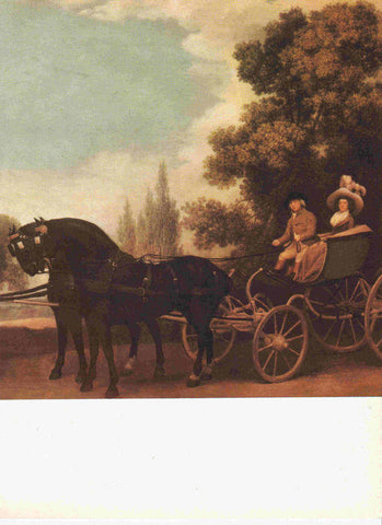 LAMINA 6725: Georges Stubbs Una pareja en Faeton