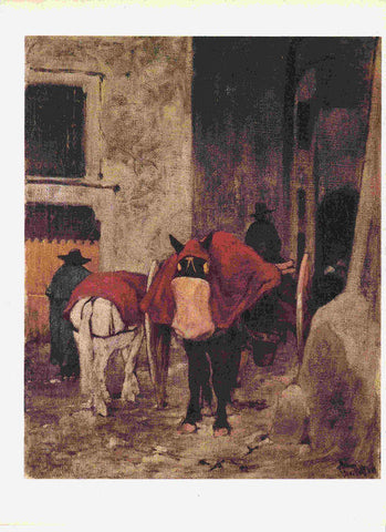 LAMINA 6727: Giovanni Paittori Las mantas rojas