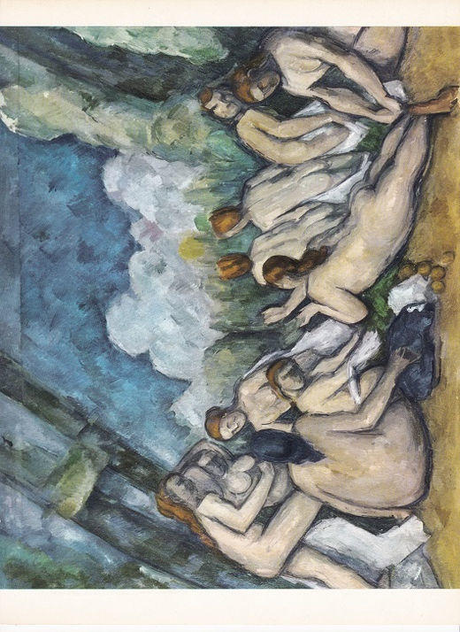 LAMINA 6733: Paul Cezanne Las bañistas detalle