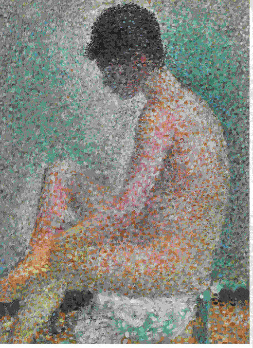 LAMINA 6735: Georges Seurat La modelo