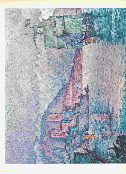 LAMINA 6736: Paul Signac Antibes al atardecer