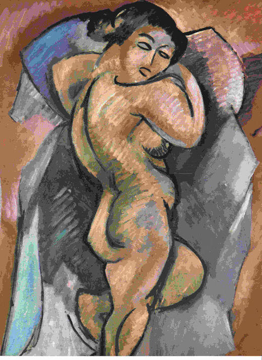 LAMINA 6746: Georges Braque Desnudo femenino