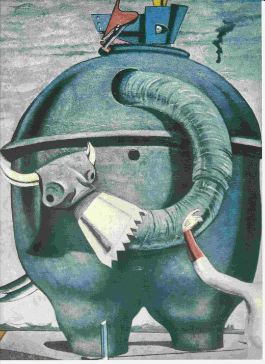 LAMINA 6755: Max Ernest El elefante celebes