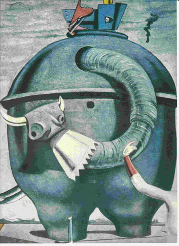 LAMINA 6755: Max Ernest El elefante celebes