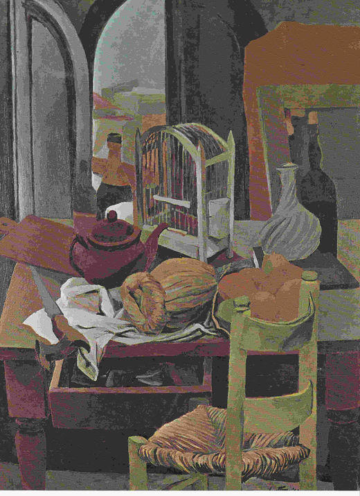 LAMINA 6762: Renato Guttuso Tavola e finestra