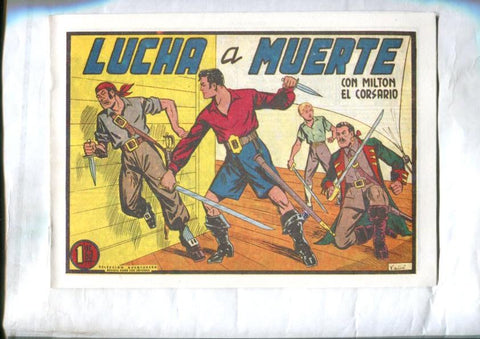 Facsimil: Milton el Corsario numero 020: Lucha a muerte