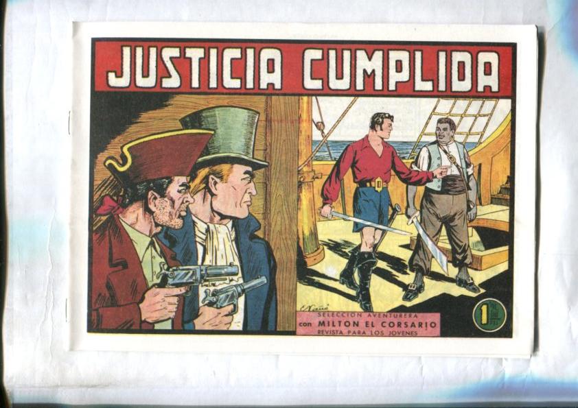 Facsimil: Milton el Corsario numero 028: Justicia cumplidad