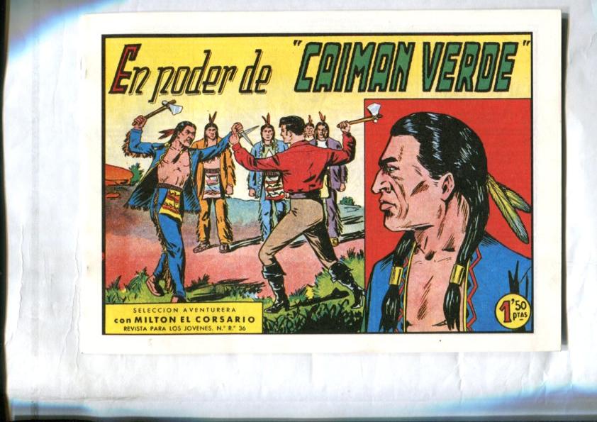 Facsimil: Milton el Corsario numero 052: En poder de Caiman Verde