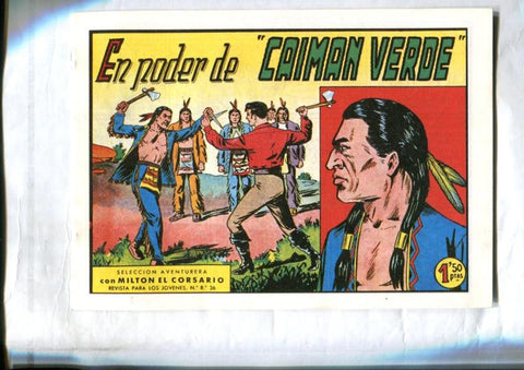 Facsimil: Milton el Corsario numero 052: En poder de Caiman Verde