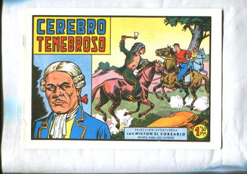 Facsimil: Milton el Corsario numero 058: Cerebro tenebroso