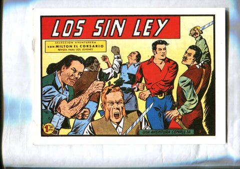 Facsimil: Milton el Corsario numero 062: Los sin ley