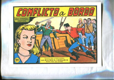 Facsimil: Milton el Corsario numero 065: Conflicto a bordo