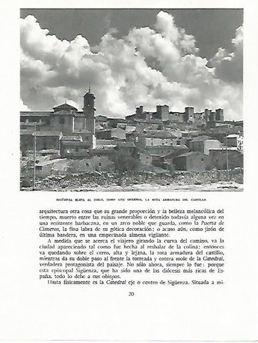 LAMINA 8849:  Siguenza Guadalajara