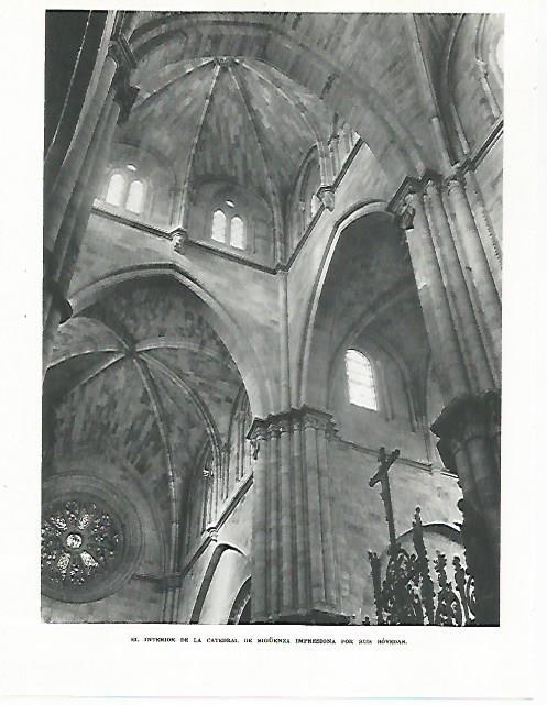 LAMINA 8851: Interior de la  Catedral de Siguenza Guadalajara