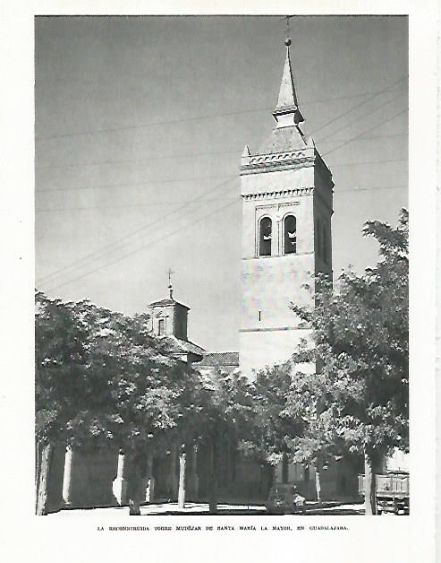 LAMINA 8869: Torre mudejar en Guadalajara