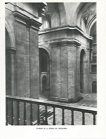 LAMINA 8935: Interior de la iglesia de El Escorial