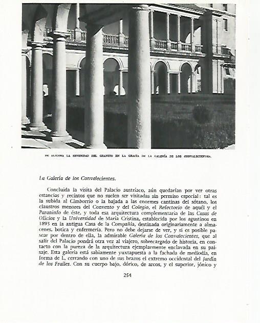 LAMINA 8953: Galeria de los Convalecientes de El Escorial