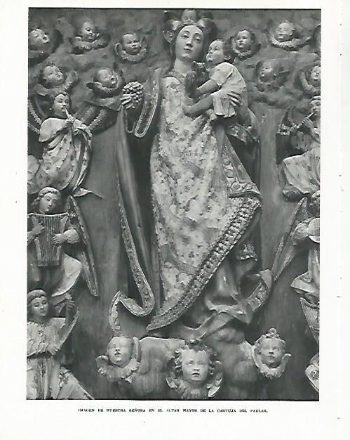 LAMINA 8965: Nuestra Señora del Altar Mayor de la Cartuja del Paular