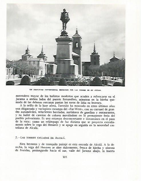 LAMINA 8977: Monumento a Cervantes en Alcala de Henares