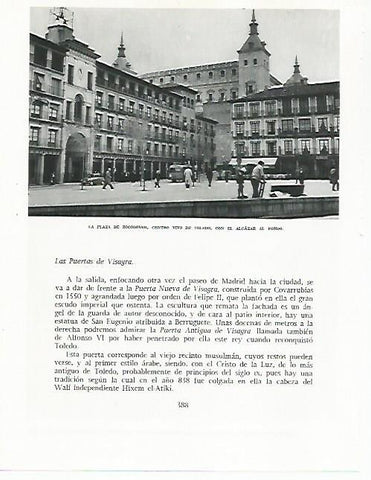 LAMINA 9017: Plaza de Zocodover en Toledo