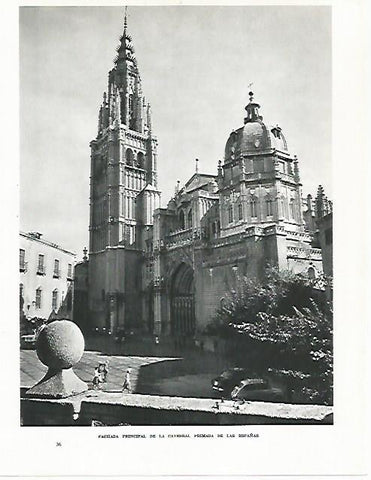 LAMINA 9026: Fachada de la Catedral de Toledo