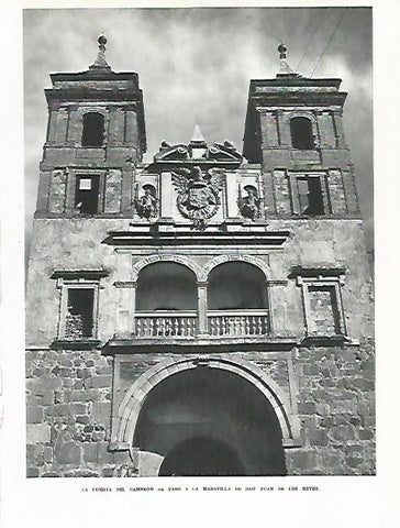 LAMINA 9042: Puerta del Cambron de San Juan de los Reyes en Toledo