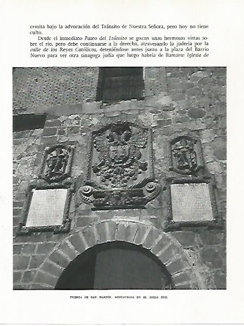 LAMINA 9044: Puerta de San Martin en Toledo