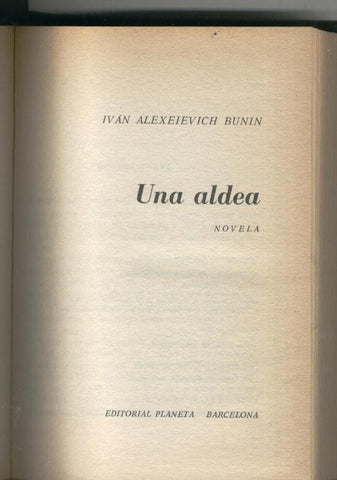 Coleccion Premios Nobel: Una aldea