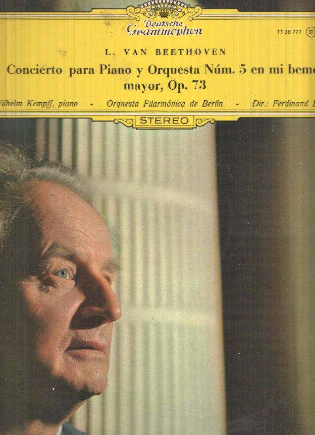 LP: L. Van Beethoven, Concierto para PIano y Orquestanº 5 en mi bemol mayor, Op. 73