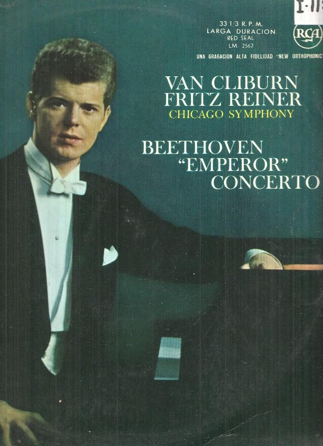 LP: Van Cliburn Fritz Reiner, Chicago Symphony, Beethoven "Emperor" concerto