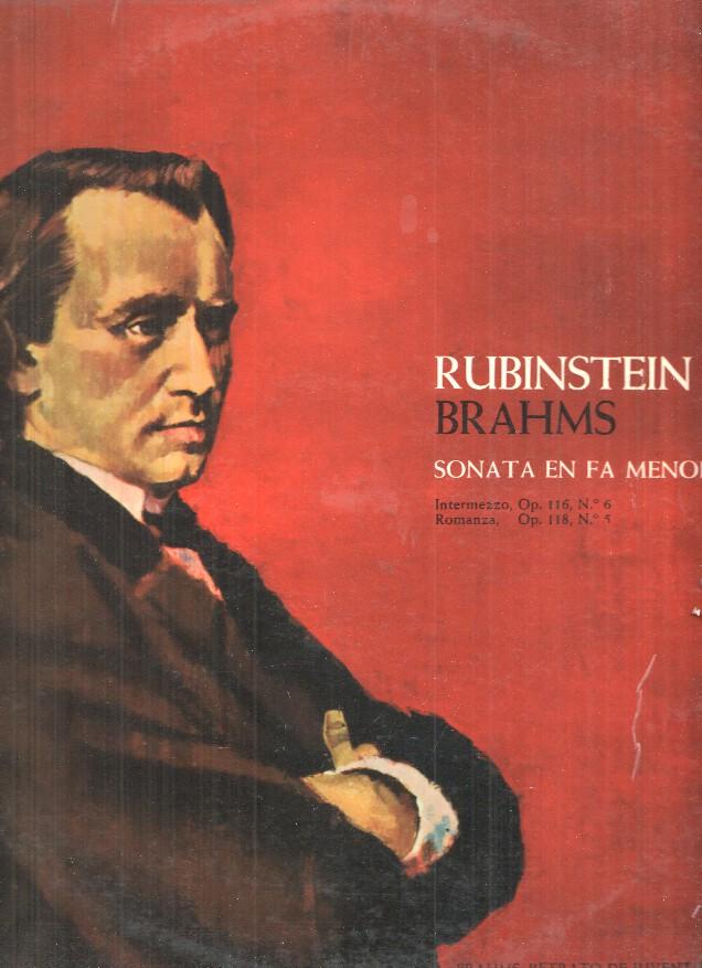 LP: Rubinstein Brahms, sonata en fa menor, Op. 5