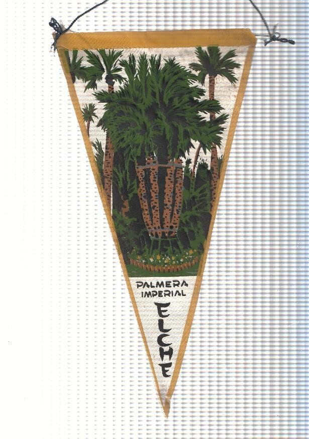 BANDERIN: ELCHE - Ilustracion de la Palmera Imperial de la localidad de Elche