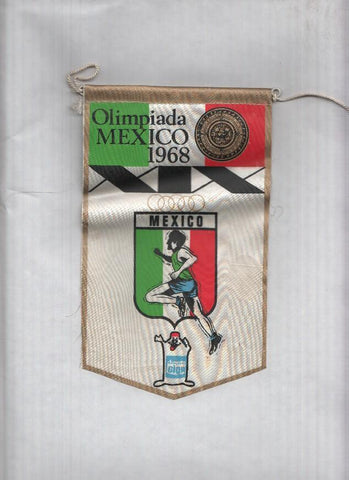 Banderin Olimpiada Mexico 1968 : Mexico (Editor detergentes Gior)