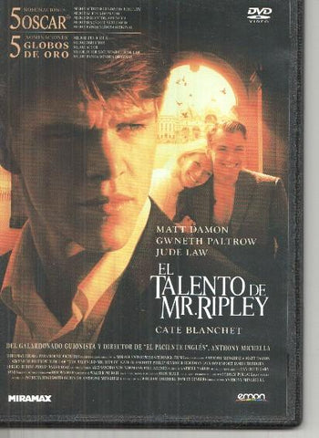 DVD: El talento de Mr. ripley (Matt Damon, Jude Law)