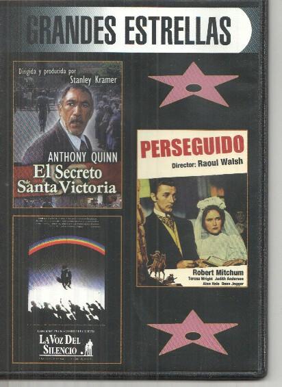 DVD: Grandes Estrellas: El secreto de Santa Victoria, Perseguido, La voz del silencio