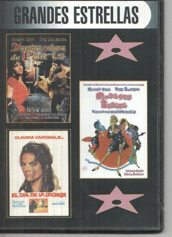 DVD: Grandes Estrellas: Nuestra señora de Paris, El dia de la lechuza, Modesty Blaise